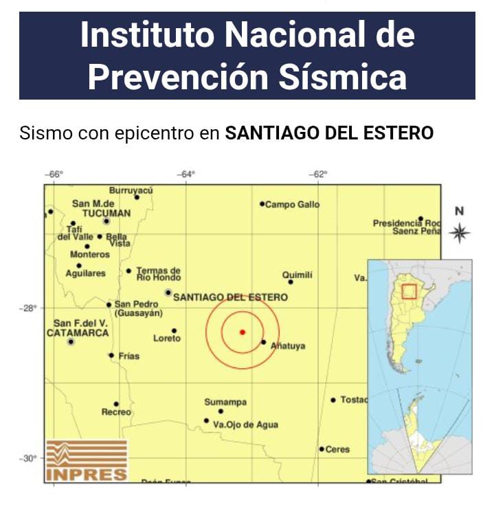 ¿Lo sentiste? Se registró un sismo de magnitud 5,2 cerca de Añatuya 