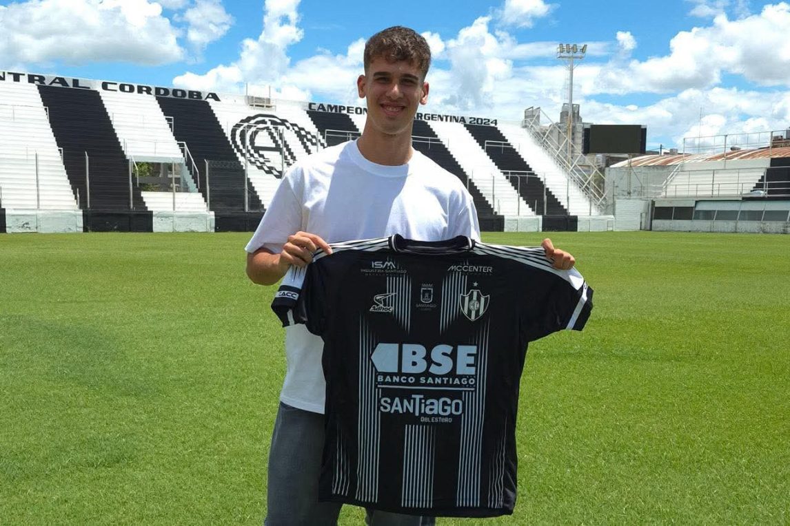 Central Córdoba presentó oficialmente a Lucas Bernabéu como refuerzo