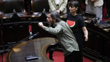 Del Caño y un duro cruce con Lilia Lemoine: “Tomá”