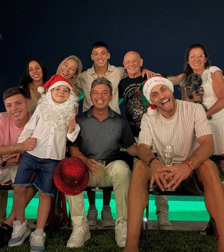 Gallardo pasó la Nochebuena en familia y empieza a planificar un 2026 con ilusión en River