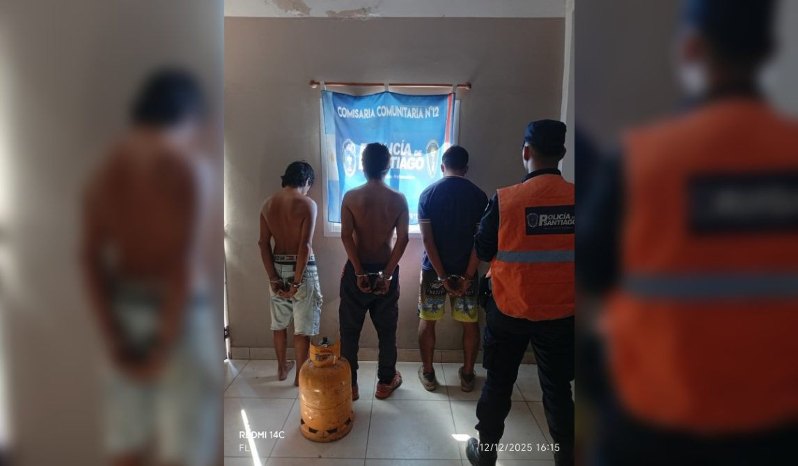Amenazó con un cuchillo a un vecino y cayó junto a dos cómplices