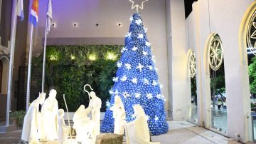 La capital santiagueña encenderá la iluminación ornamental de fin de año y el árbol de Navidad ecológico este lunes