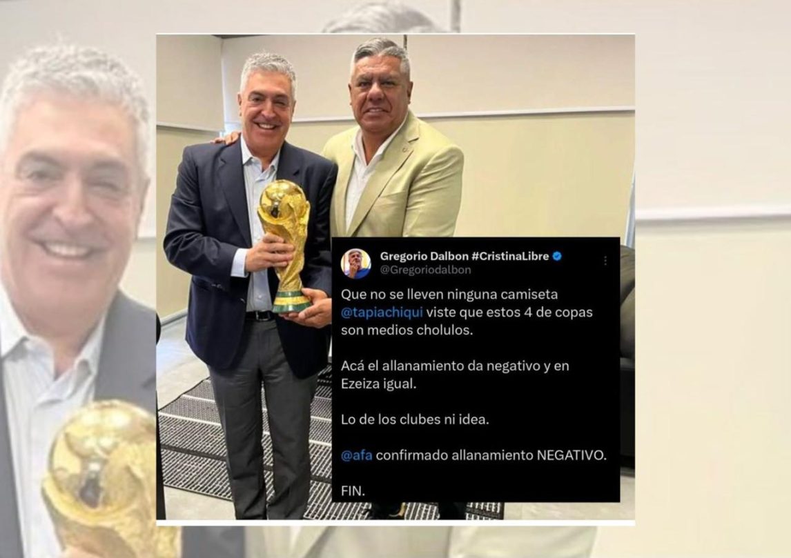Gregorio Dalbón afirmó que el allanamiento en AFA dio resultado negativo
