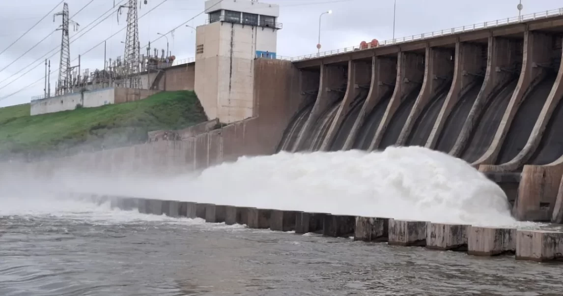 Máxima erogación de agua desde el Dique El Frontal en lo que va del año