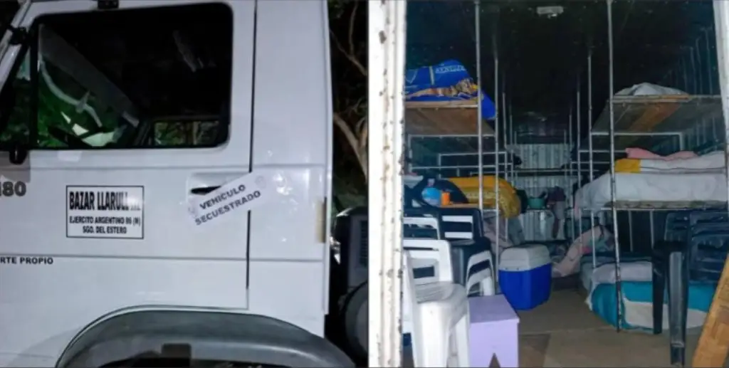 Escándalo: un contingente de santiagueños fue descubierto hacinado en la caja de un camión rumbo a Catamarca