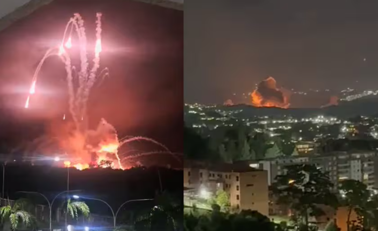 Tensión en Venezuela: reportan fuertes explosiones y sobrevuelo de aviones sobre Caracas