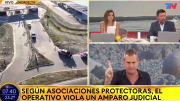 ¡Se pico al aire! Dos periodistas de TN se cruzaron por la polémica de los carpinchos en Nordelta