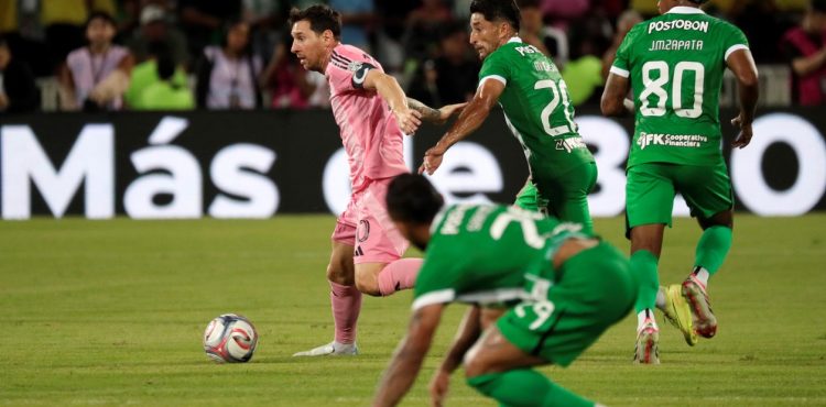 Con Messi de titular, Inter Miami venció con lo justo a Atlético Nacional