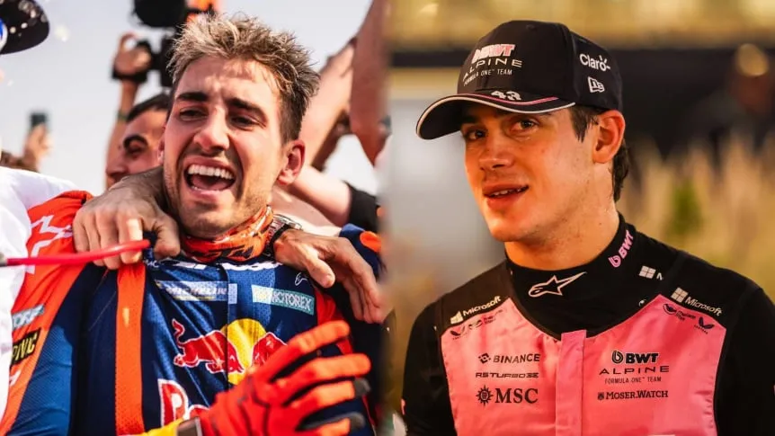 La emoción de Colapinto tras la consagración de Benavides en el Dakar
