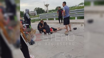 Un hombre herido en un nuevo accidente sobre Ruta 1 este domingo