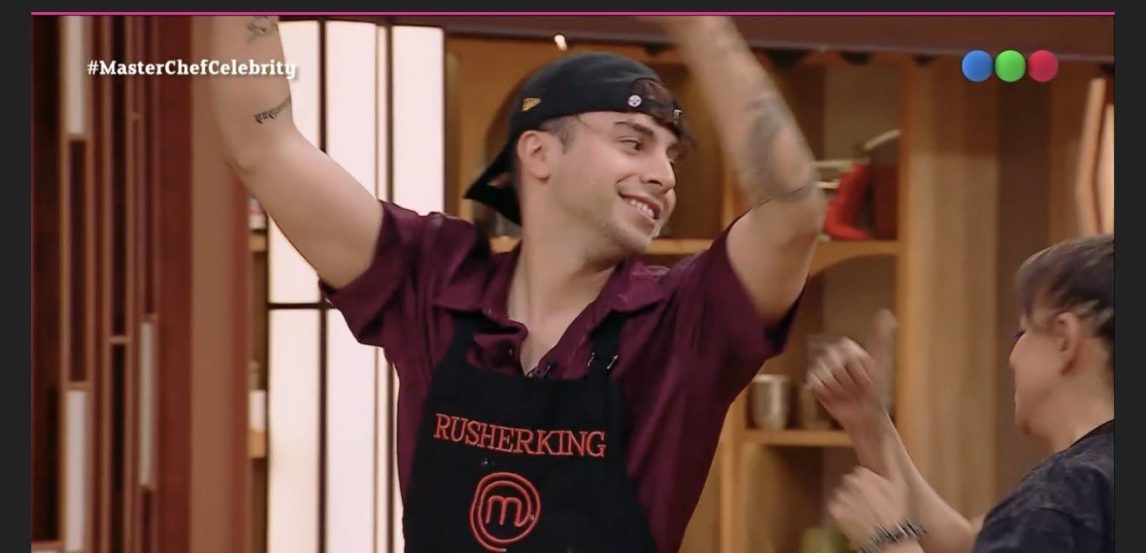 Rusherking ingresó a MasterChef Celebrity: el santiagueño se sumó al reality y el programa hizo picos de rating