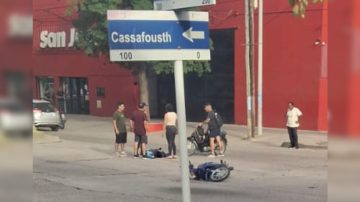 La Banda: motociclista resultó malherido tras un accidente