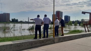 Funcionarios inspeccionaron los sectores de la ribera del Río Dulce