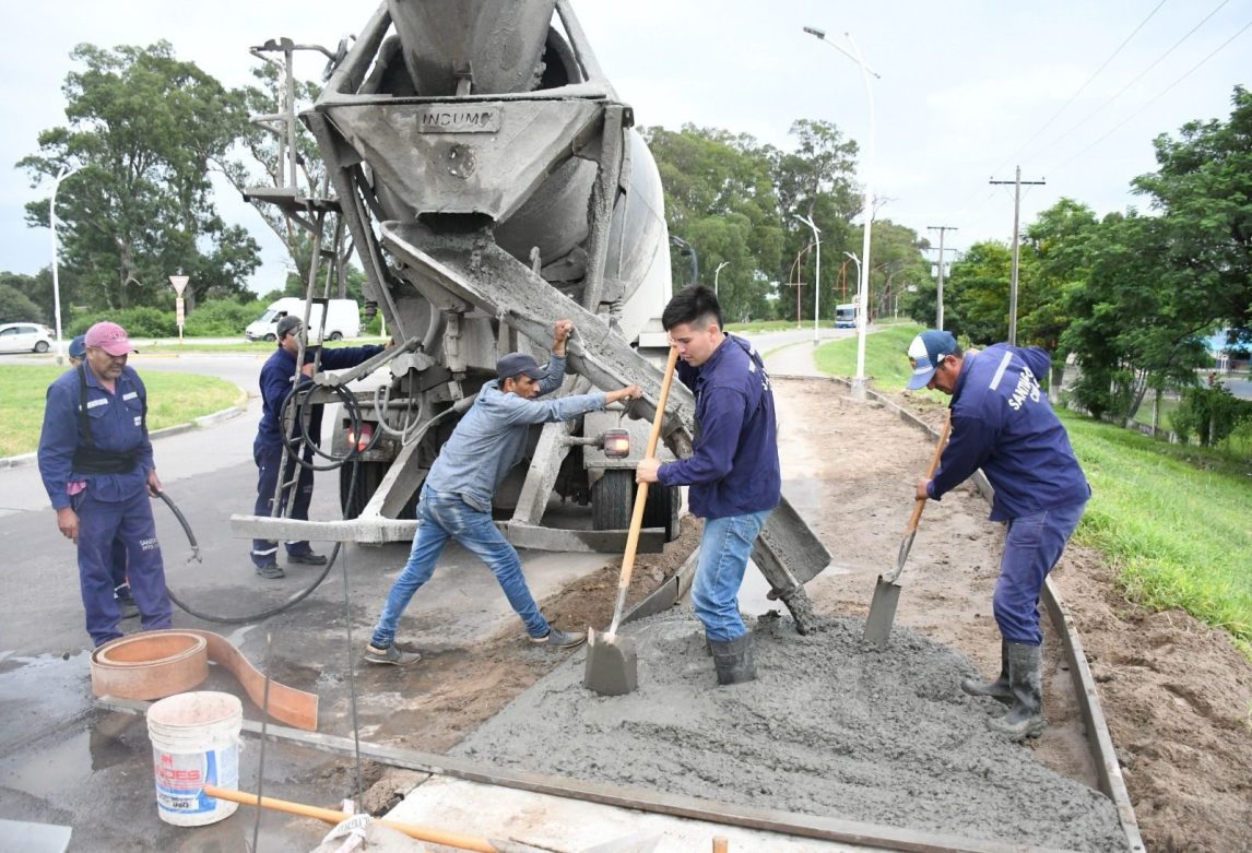 Reparan veredas de la Avenida Núñez del Prado