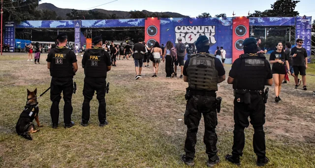 Despliegue antinarcóticos en el Cosquín Rock 2026: casi mil operativos y seis arrestos