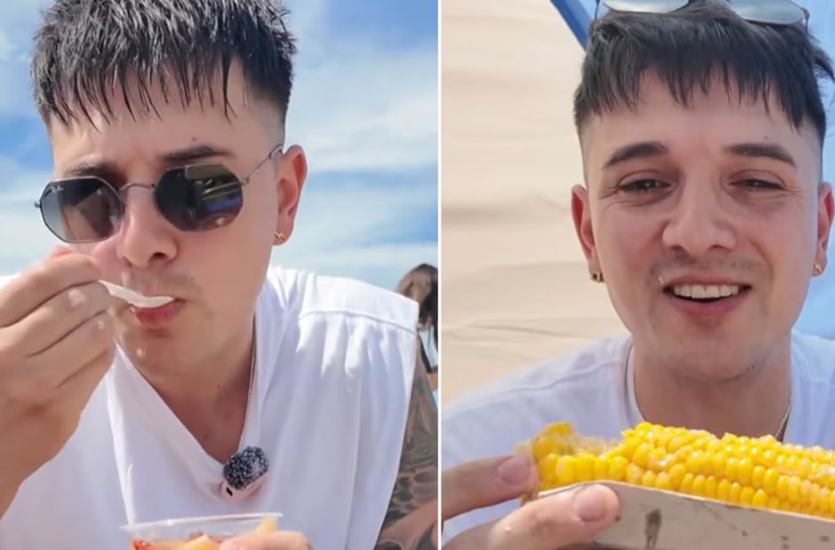 Viral: un tiktoker gastó 50 mil pesos en un solo día de playa y estallaron las redes