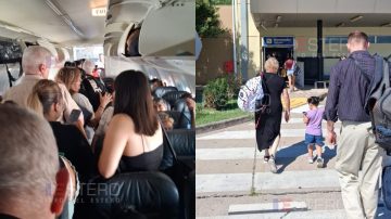 Vuelo cancelado de Flybondi en Santiago relatado por un pasajero: “Se escuchó una explosión y se apagó todo”