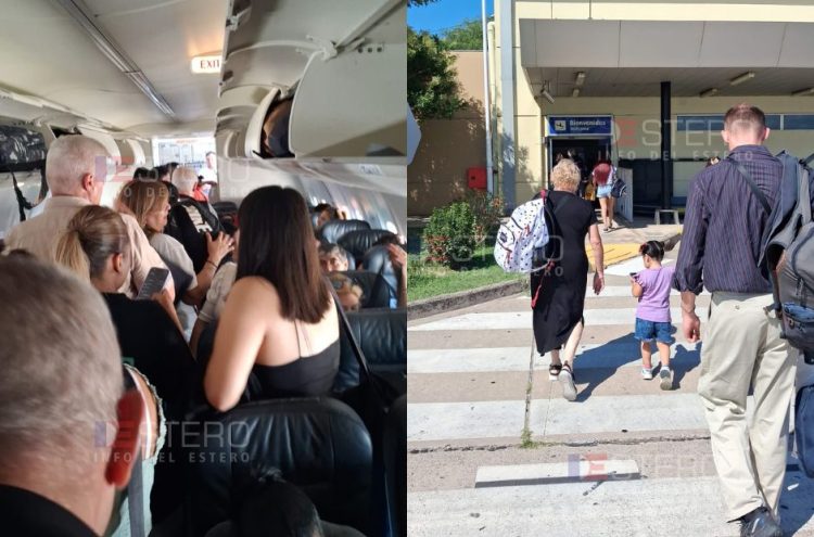 Vuelo cancelado de Flybondi en Santiago relatado por un pasajero: “Se escuchó una explosión y se apagó todo”