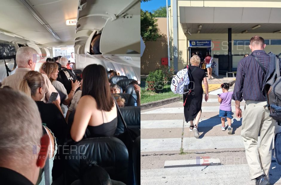 Vuelo cancelado de Flybondi en Santiago relatado por un pasajero: “Se escuchó una explosión y se apagó todo”