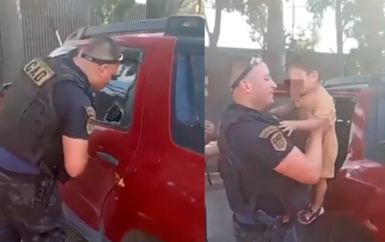 Rescatan a un nene de dos años que estaba encerrado en el auto: sus abuelos lo dejaron para ir a hacer compras