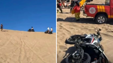 Un motociclista de 28 años murió tras caer de un médano cortado en Villa Gesell