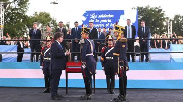 Milei definió al Sable Corvo como “el símbolo material más poderoso de la Nación Argentina”