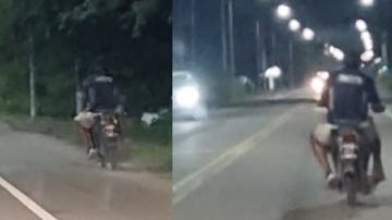 Filman a un motociclista haciendo zigzag por Independencia en presunto estado de ebriedad