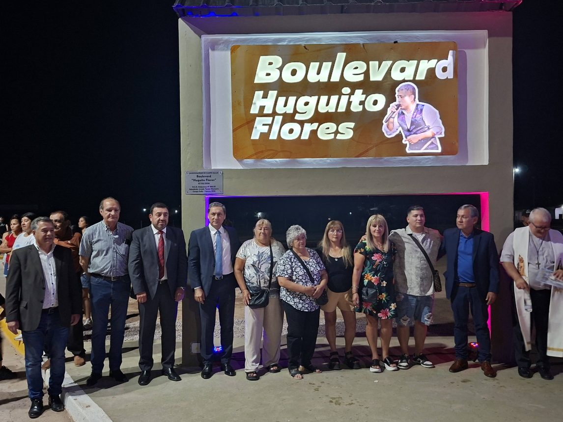 Campo Gallo celebró sus 128 años con la inauguración de un boulevard en honor a Huguito Flores