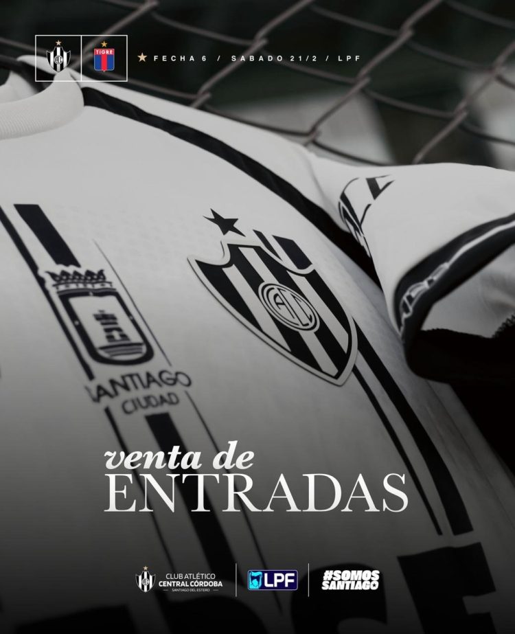 Venta de entradas para el partido Central Córdoba vs. Tigre: detalles y precios