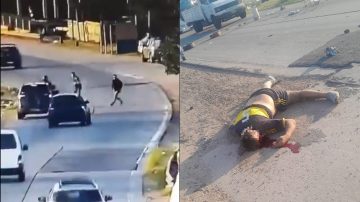 Una policía atropelló a un delincuente cuando intentó asaltar a un motociclista en Quilmes