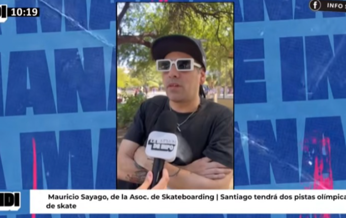 Mauricio Sayago sobre el skatepark en Santiago: “Se podrá entrenar de manera profesional y hasta traer un mundial”