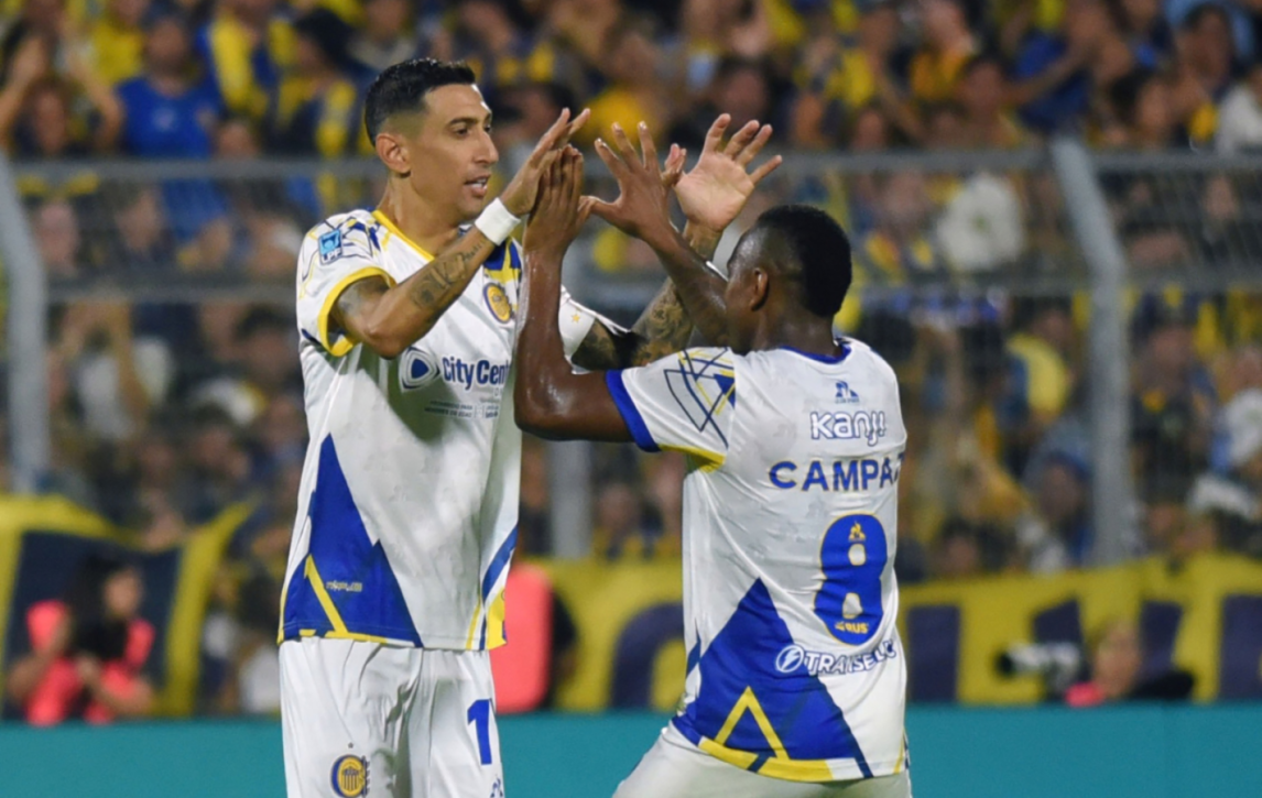 Con el regreso de Di María, el Canalla dio vuelta el partido ante Banfield y es puntero