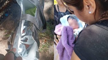Detuvieron a la mujer que abandonó a su bebé en una bolsa
