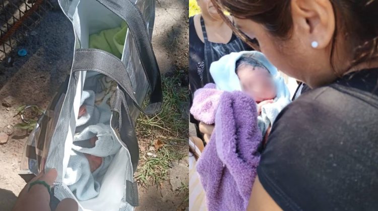 Detuvieron a la mujer que abandonó a su bebé en una bolsa