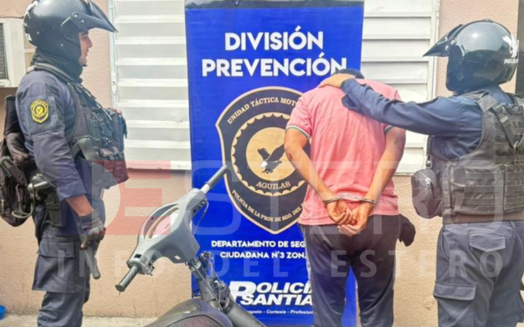 A bordo de una moto robada, quiso cometer un arrebato: la policía lo atrapó y quedó detenido