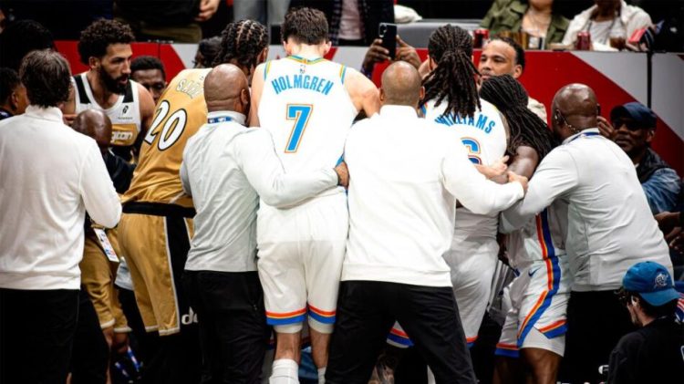 VIDEO: escándalo en la NBA, pelea y cuatro jugadores expulsados
