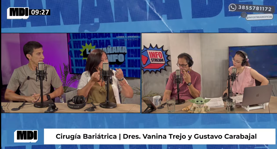 Médicos hablaron sobre la obesidad y anunciaron el lanzamiento de su programa de streaming “Info Salud”