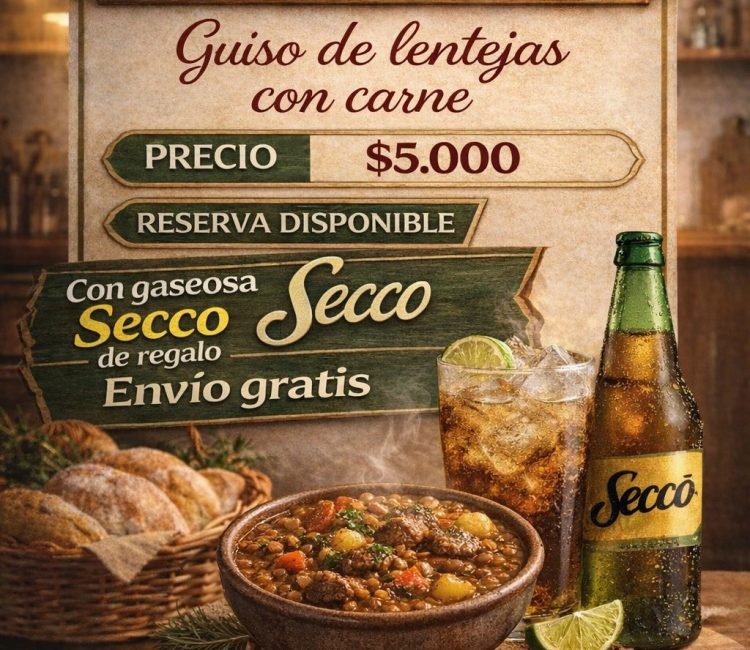 ¿Qué comemos hoy? La Hernestina suma viandas diarias con menús caseros, bebida de regalo y envío gratis