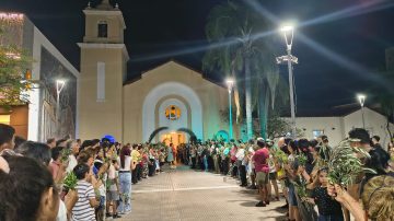 Las Termas: cientos de fieles celebraron la entrada de Jesús a Jerusalén