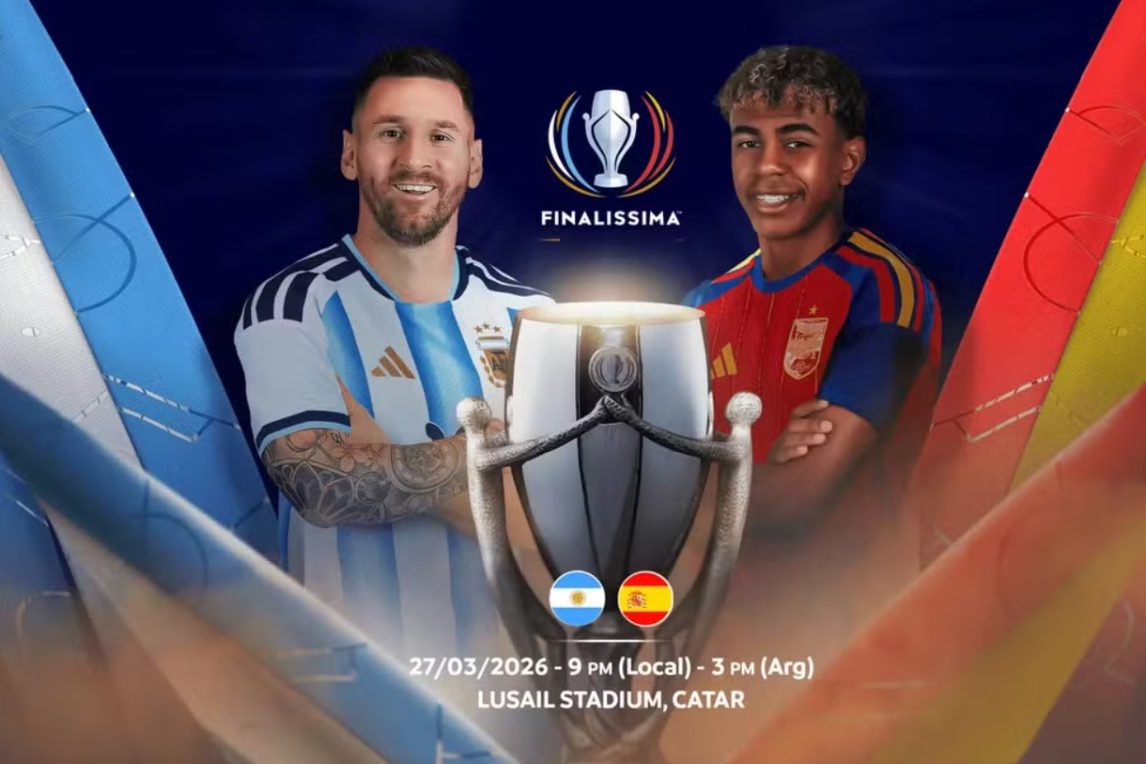 Por decisión de la UEFA se canceló la Finalissima entre Argentina y España