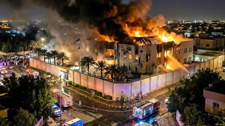 VIDEO. Ataque con drones contra la embajada de Estados Unidos en Riad
