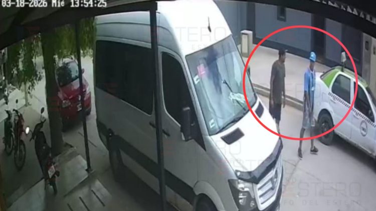 Bajó un minuto y lo “pelaron”: buscan identificar a delincuentes que le robaron la recaudación a un remisero