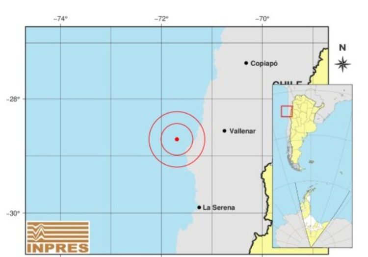 Frías registró movimientos telúricos leves debido a un fuerte sismo en Chile