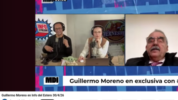Comunidad Organizada, el canal de Youtube de Guillermo Moreno compartió la entrevista que le realizó Info del Estero
