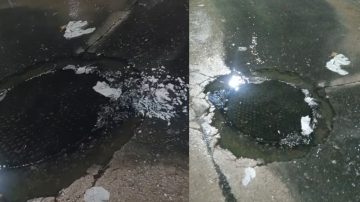 Vecinos de los Barrios 750 Viviendas, Siglo XX y Siglo XXI denuncian calles colapsadas por aguas servidas
