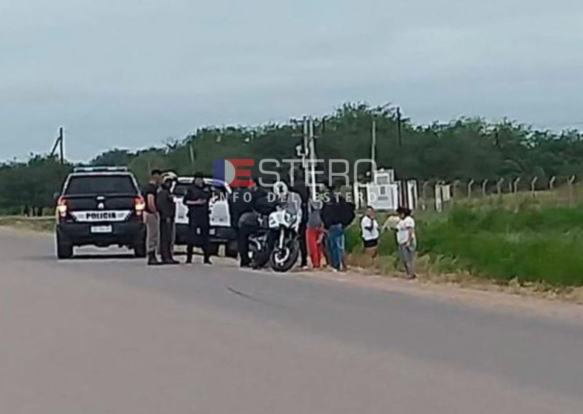 Accidente en la Ruta 92: motociclista santafesino derrapó tras el encuentro en Añatuya