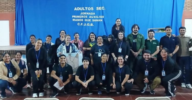 Monte Quemado: estudiantes se capacitaron en maniobras de RCP y primeros auxilios