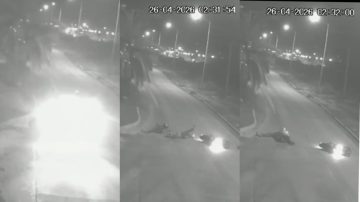 Buscan al conductor de un auto que embistió y abandonó a una pareja en La Banda