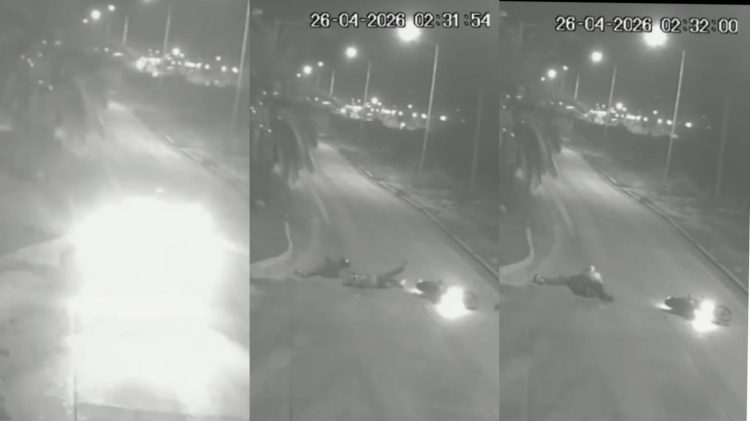 Buscan al conductor de un auto que embistió y abandonó a una pareja en La Banda