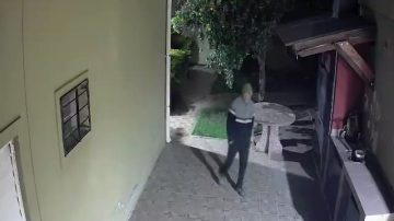 Video: ladrón entra a una casa y se lleva hasta los toallones de la soga